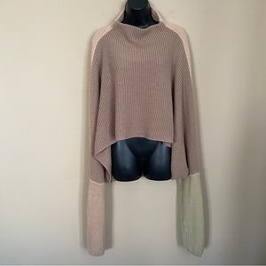 PrettyLittleThing Color Block Knit Oversized Sweater